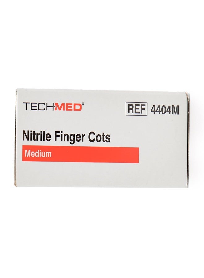 دوكال Dukal TEC 4404M Tech-Med Nitrile Finger Cot, Medium, 0.08 mm Thickness (Pack of 144) - Image 4